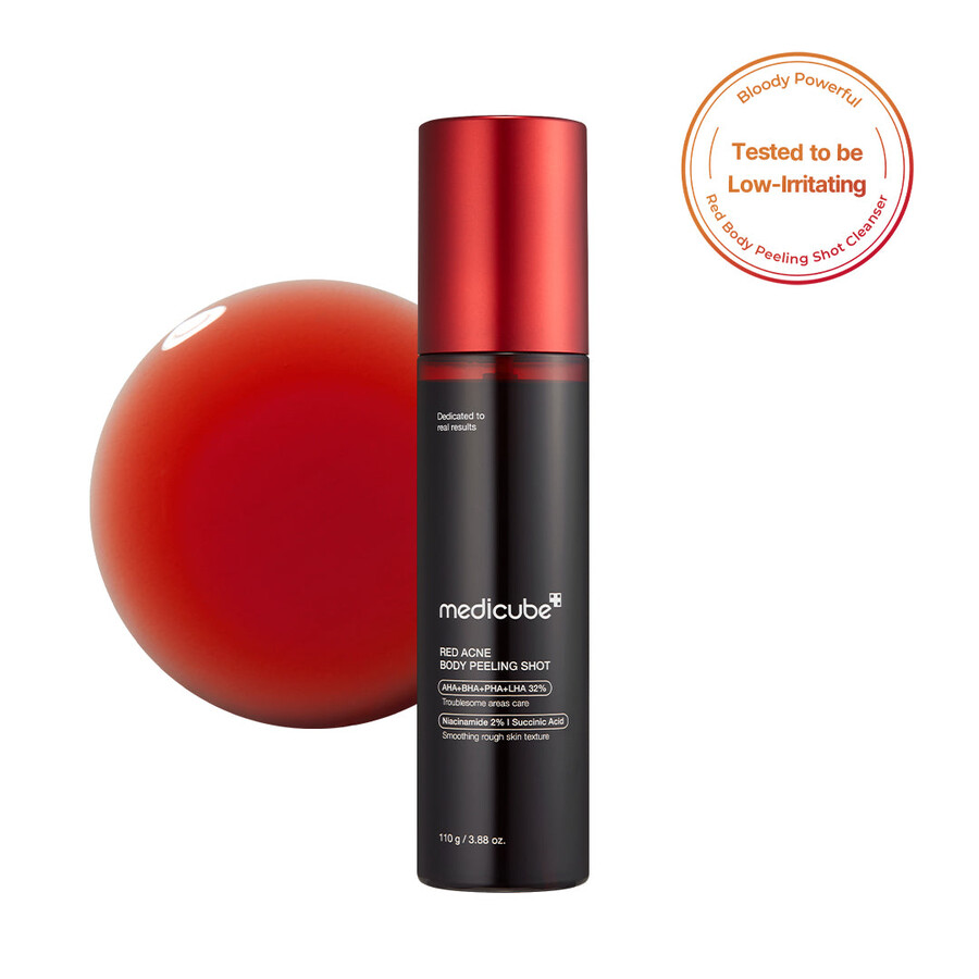 medicube red body peeling shot cleanser