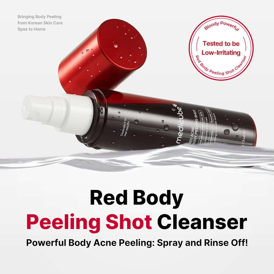 medicube red body peeling shot cleanser