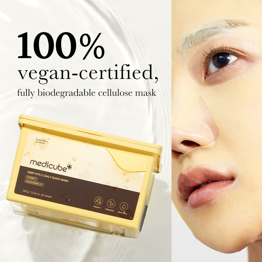 medicube deep vita c daily quick masks