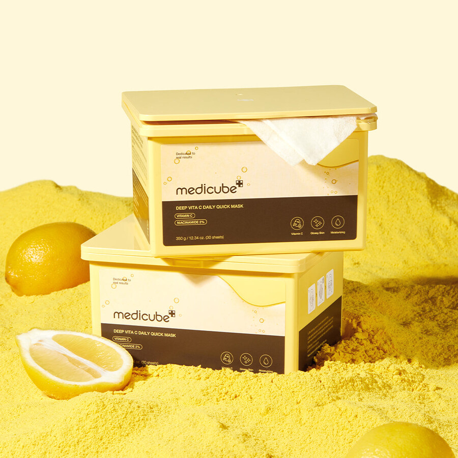 medicube deep vita c daily quick masks