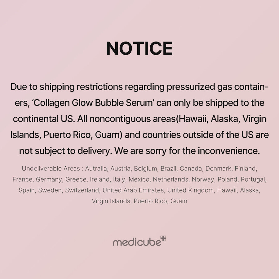 medicube us only collagen glow bubble serum