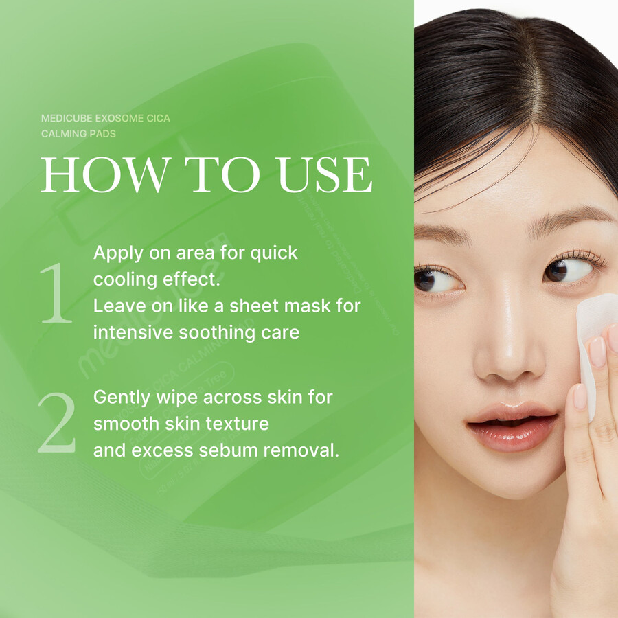 medicube exosome cica calming toner pads