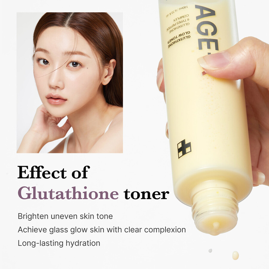 medicube age-r glutathione glow milk toner
