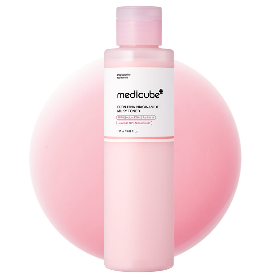 medicube pdrn pink niacinamide milky toner