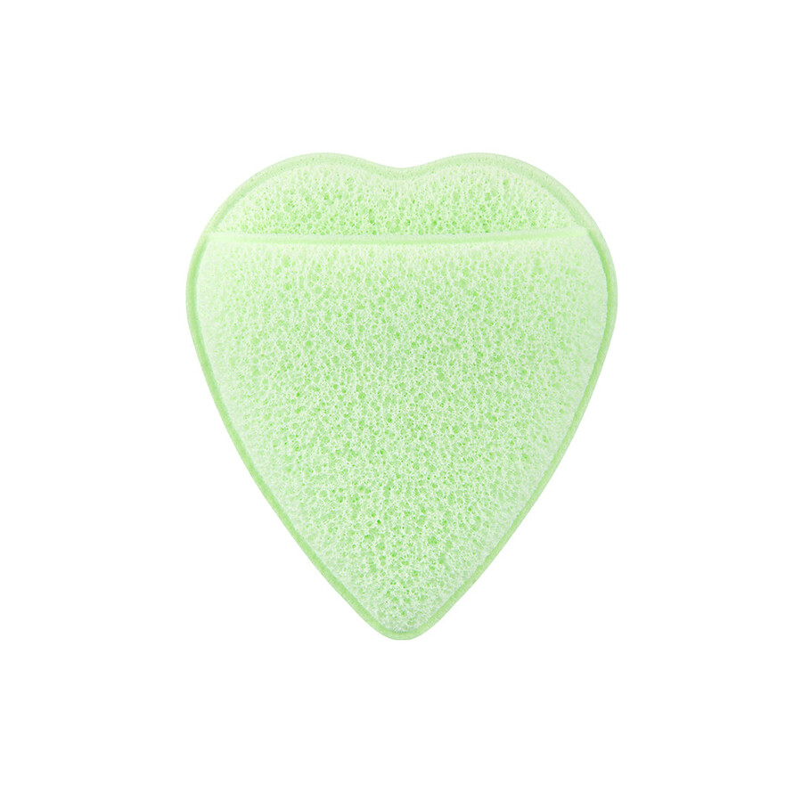 medicube clover heart facial sponge